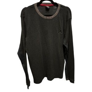 AJ Men's Black Long Sleeve Shirt